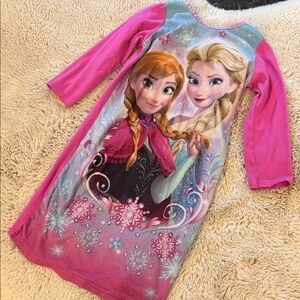 Disney Pink and Cream Toddler Dress Nightgown 5 5t Girls Pajamas